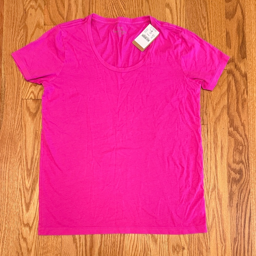 J. Crew Factory Fuchsia Short Sleeve Tee